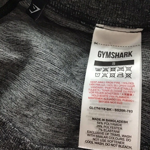 Gymshark Shirt women’s Cropped Size Small Gray - Picture 4 of 10